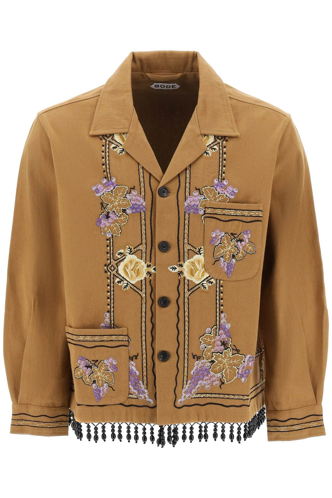 Autumn Royal Overshirt With Embroideries And Beadworks - Bode - Men