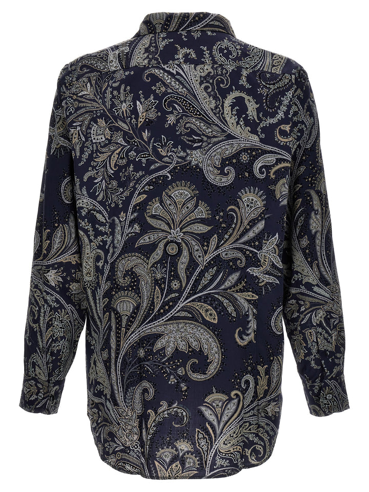 Paisley Shirt, Blouse Blue