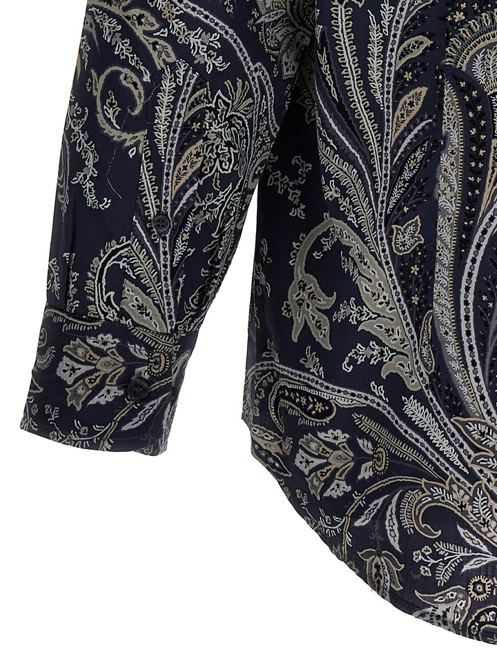 Paisley Shirt, Blouse Blue