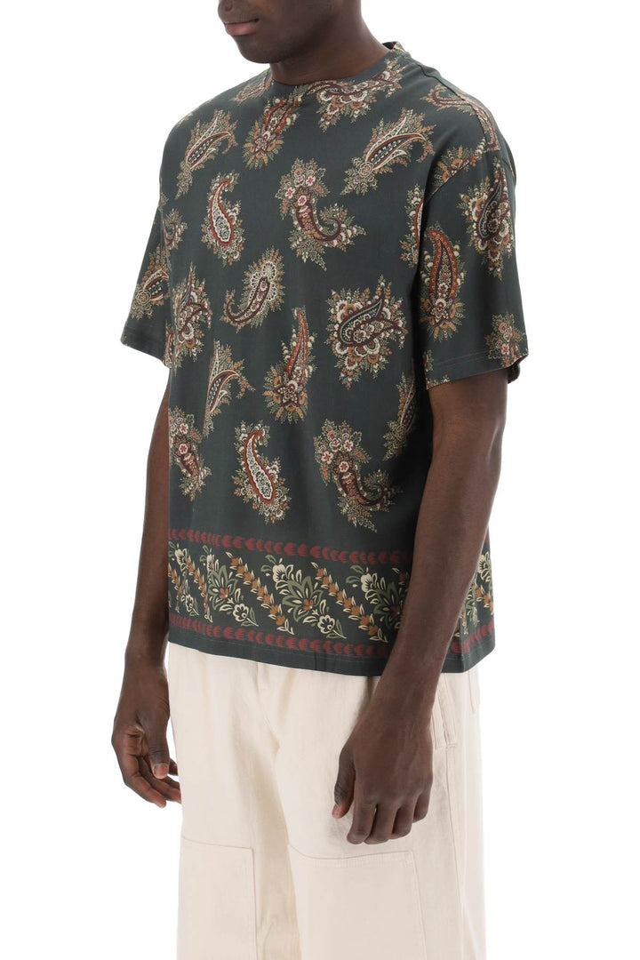 T Shirt Girocollo Con Stampa Paisley - Etro - Men