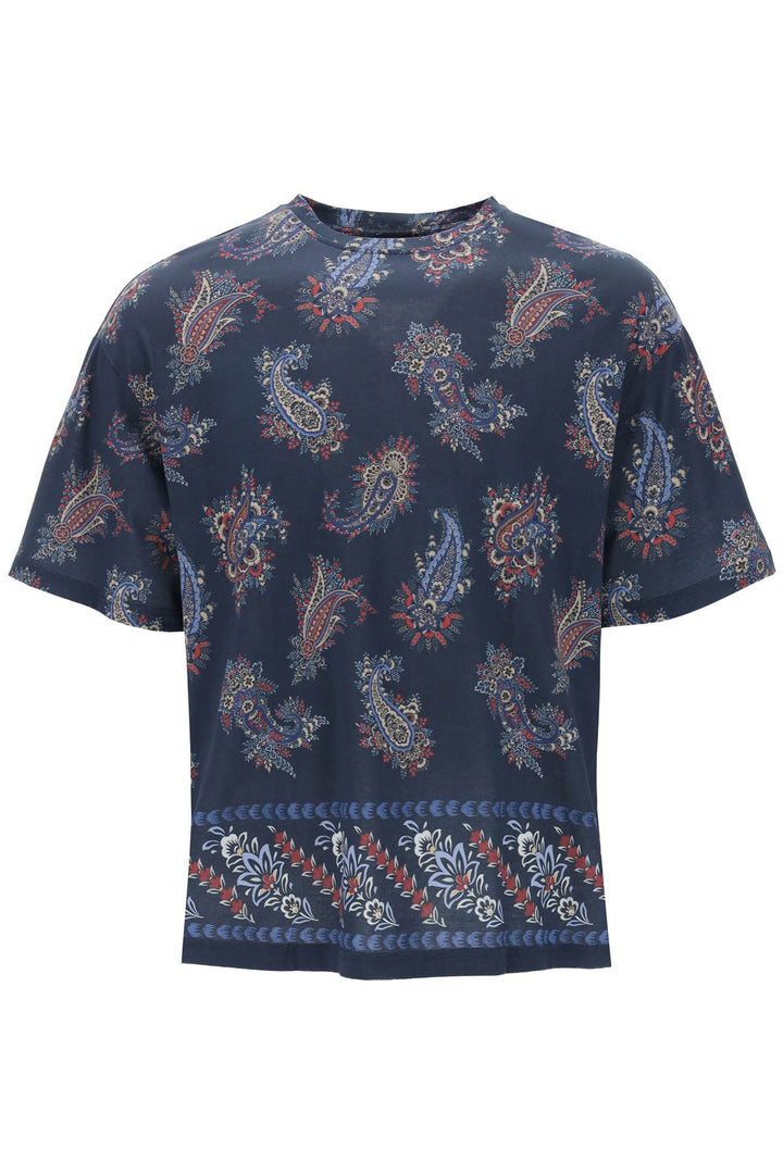 T Shirt Girocollo Con Stampa Paisley - Etro - Men