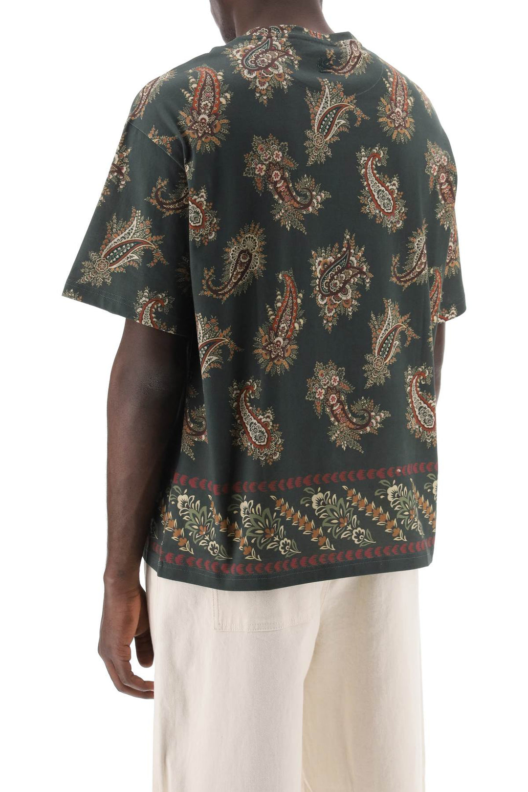 T Shirt Girocollo Con Stampa Paisley - Etro - Men