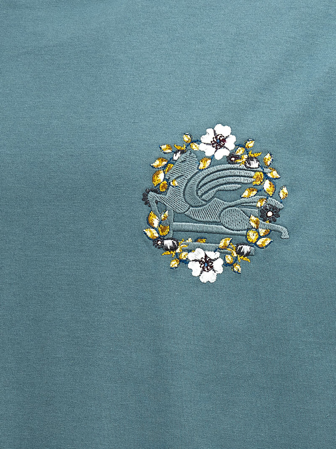 Logo Embroidery T-Shirt Light Blue