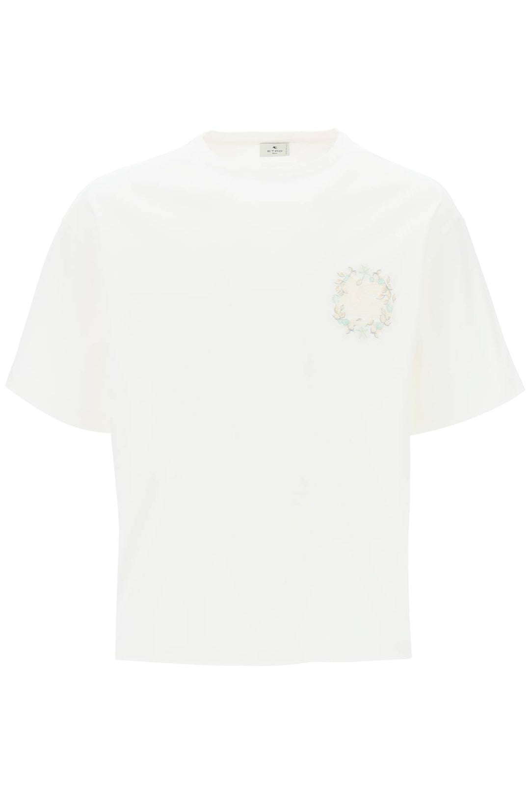 T Shirt Con Ricamo Pegaso Floreale - Etro - Men