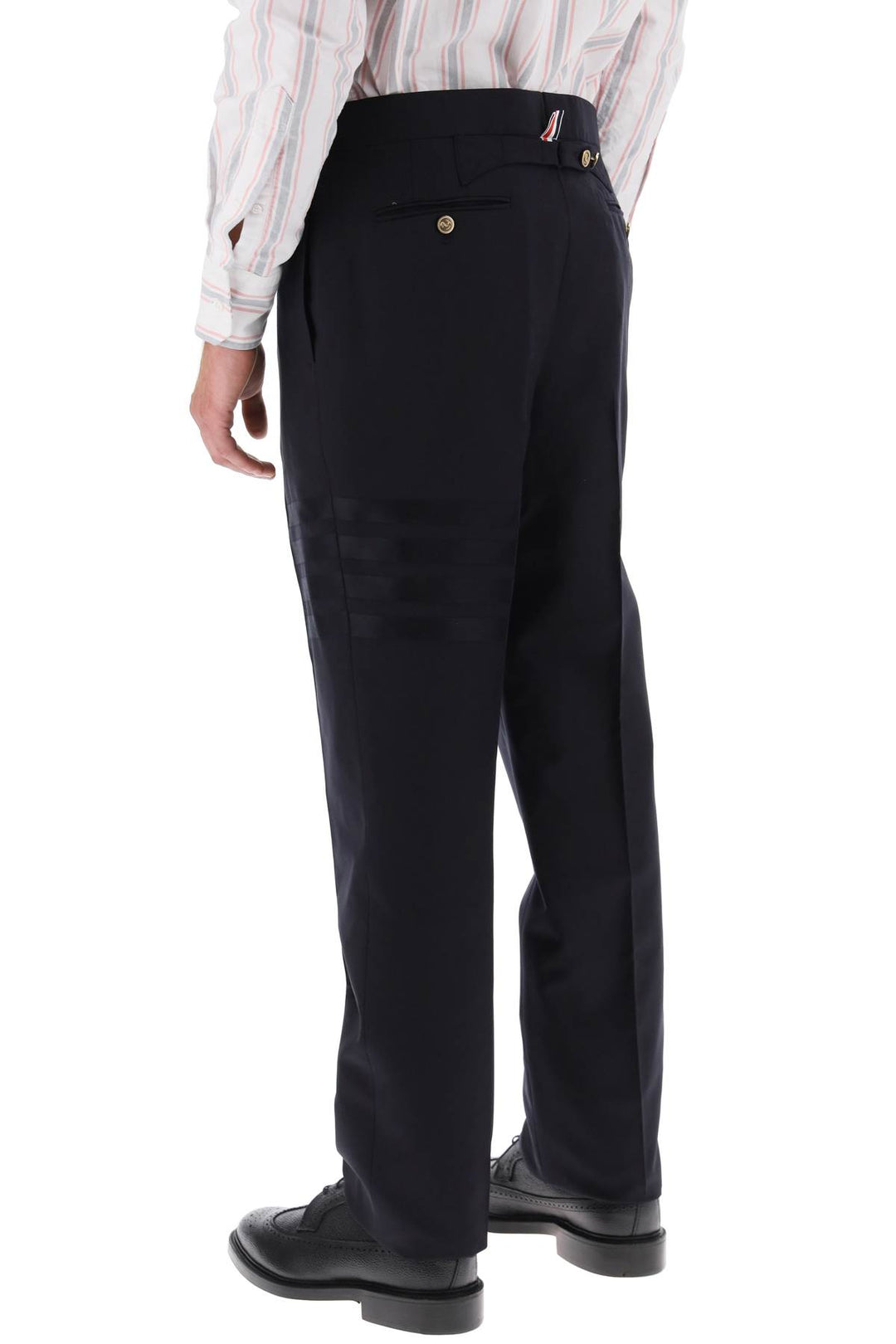 4 Bar Wool Trousers - Thom Browne - Men