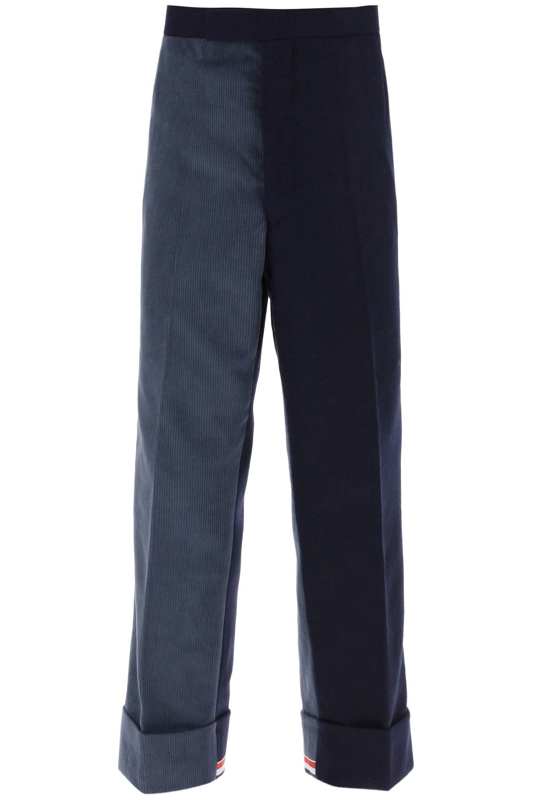 Cuffed Trousers In Funmix Shetland - Thom Browne - Men