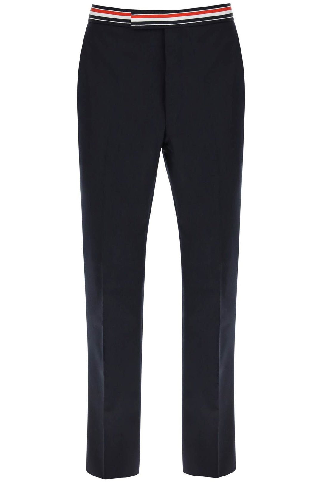 Tricolar Waistband Wool Twill Pants - Thom Browne - Men