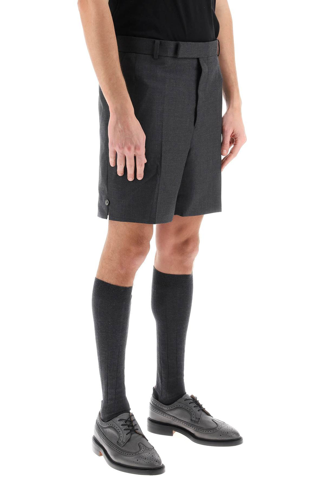 Light Wool Tailoring Shorts - Thom Browne - Men