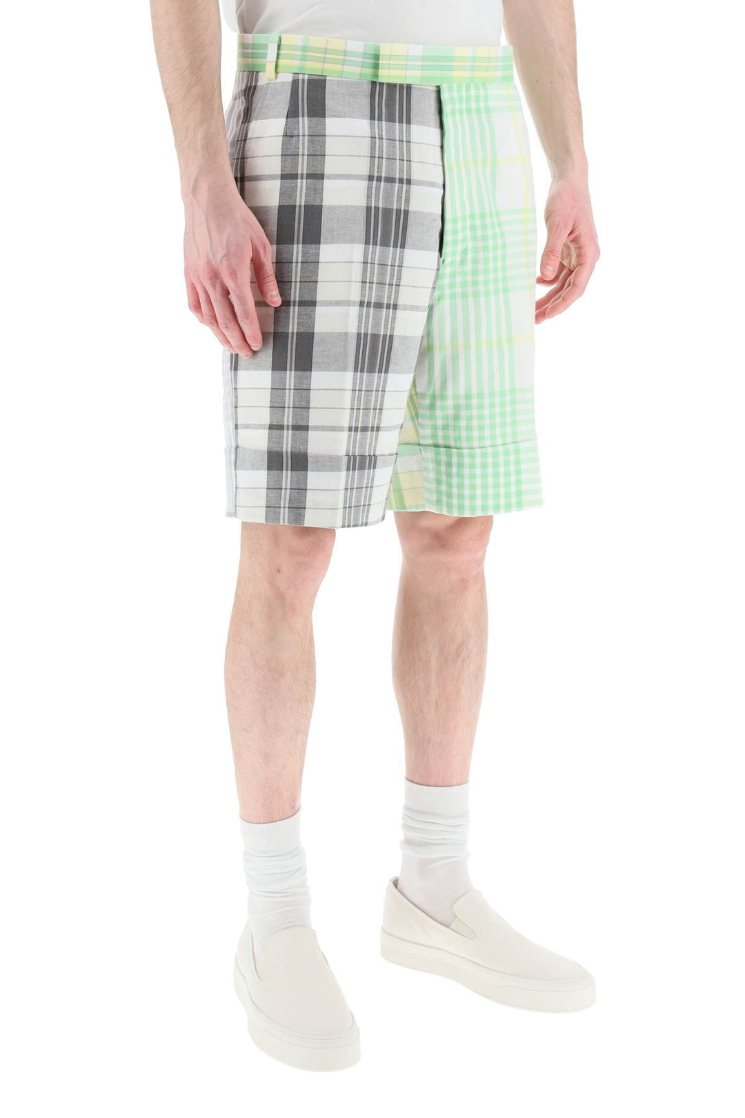 Funmix Madras Cotton Shorts - Thom Browne - Men