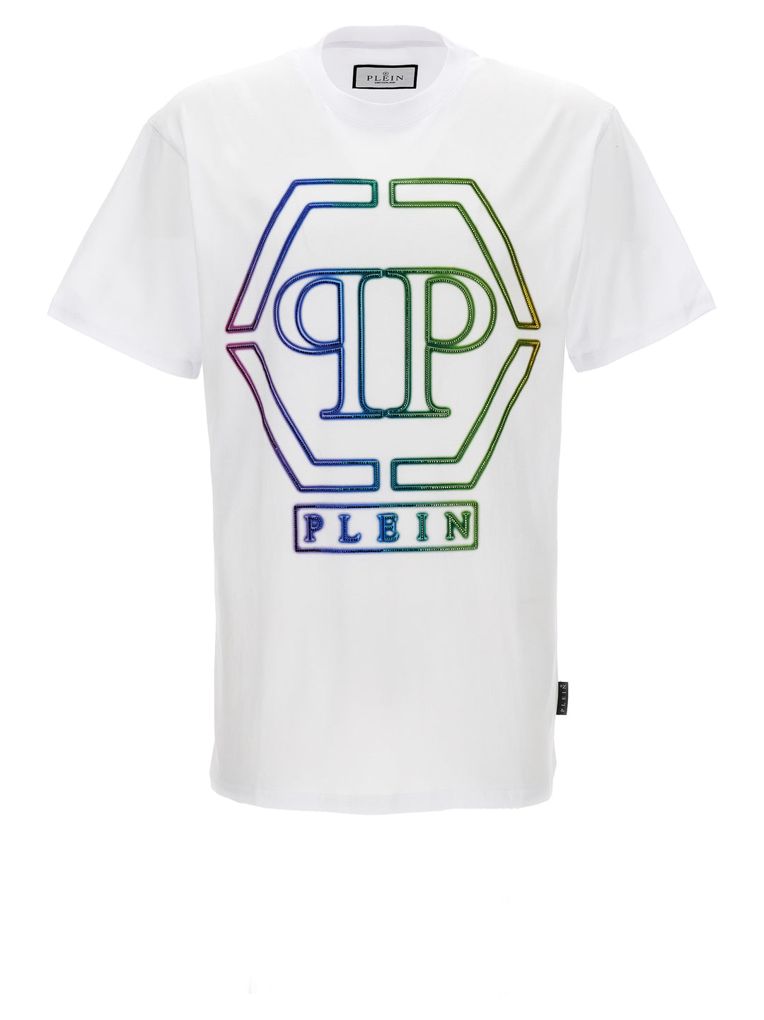 Rhinestone Logo T-Shirt White