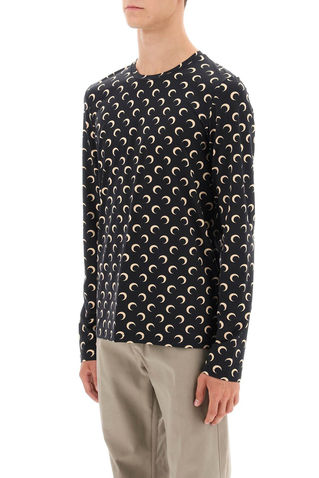 All Over Moon Long Sleeved T Shirt - Marine Serre - Men