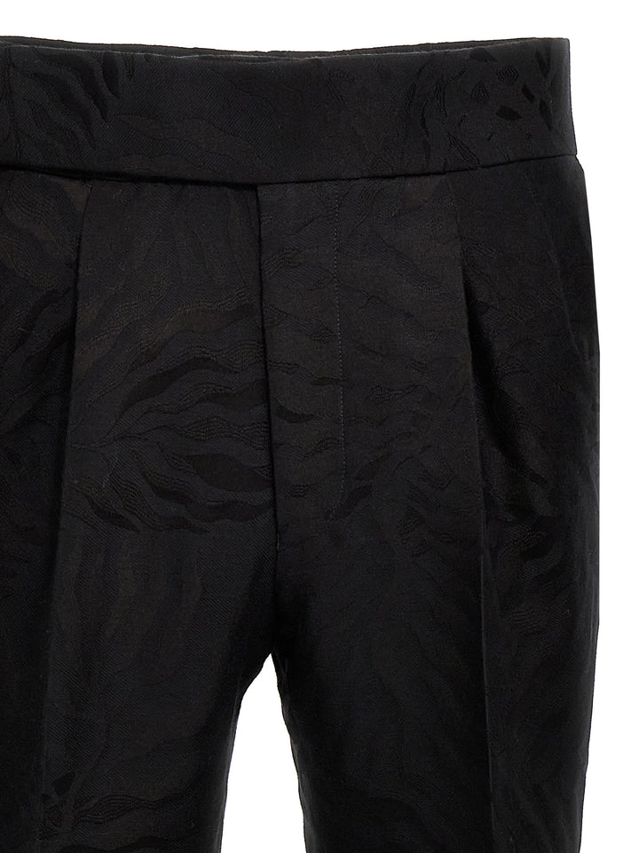 Jacquard Pants Black