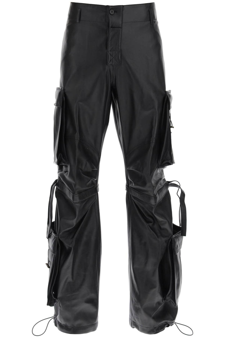 Luis Lamb Leather Cargo Pants - Darkpark - Men