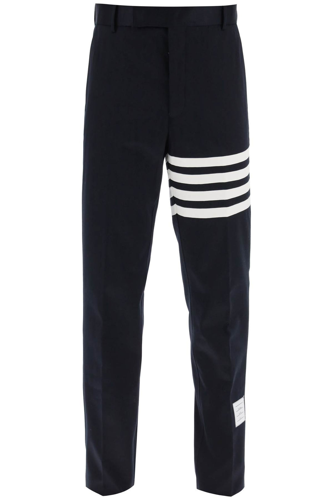 4 Bar Pants In Cotton Twill - Thom Browne - Men