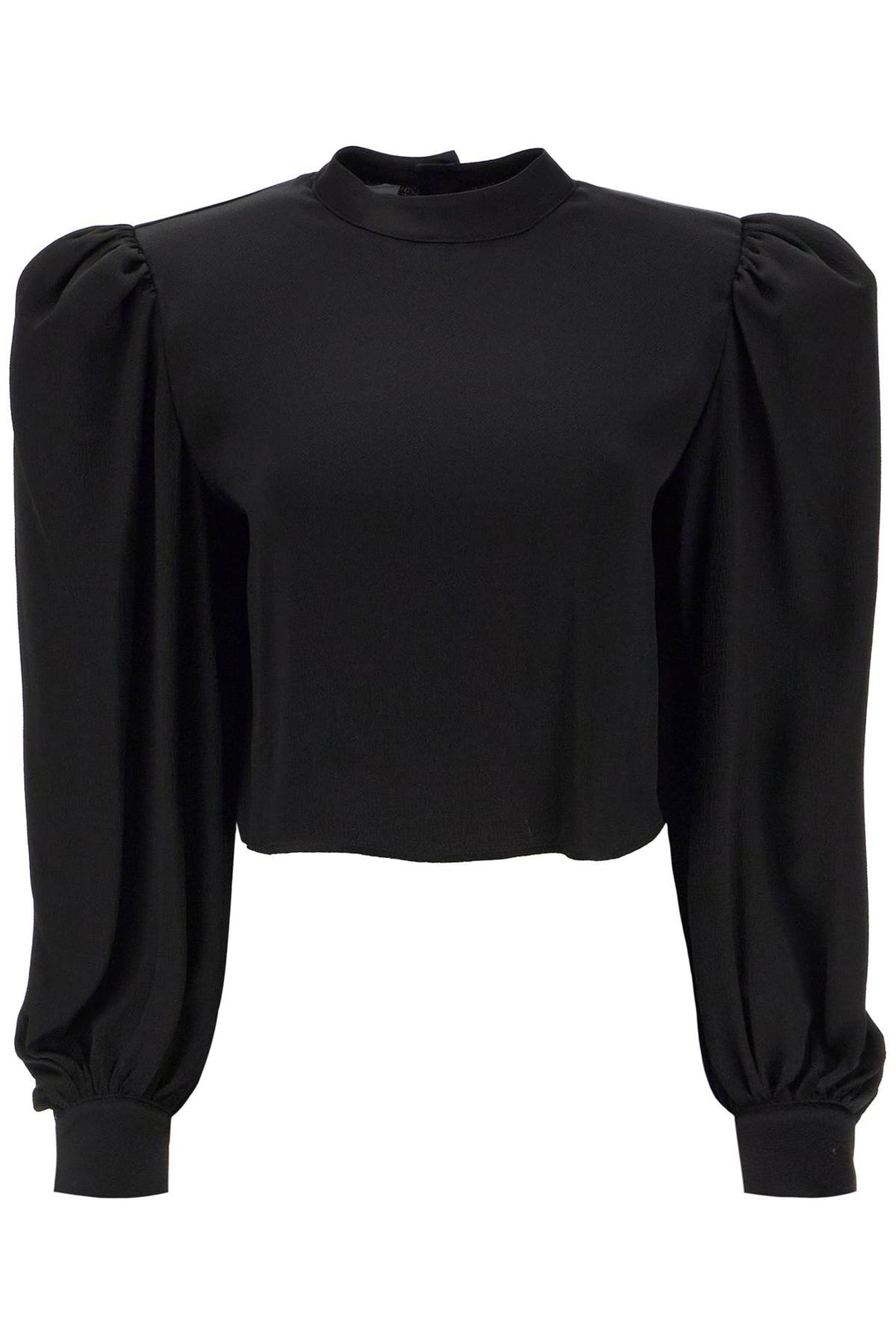 'Edendale' Cropped Blouse In Satin - Mvp Wardrobe - Women