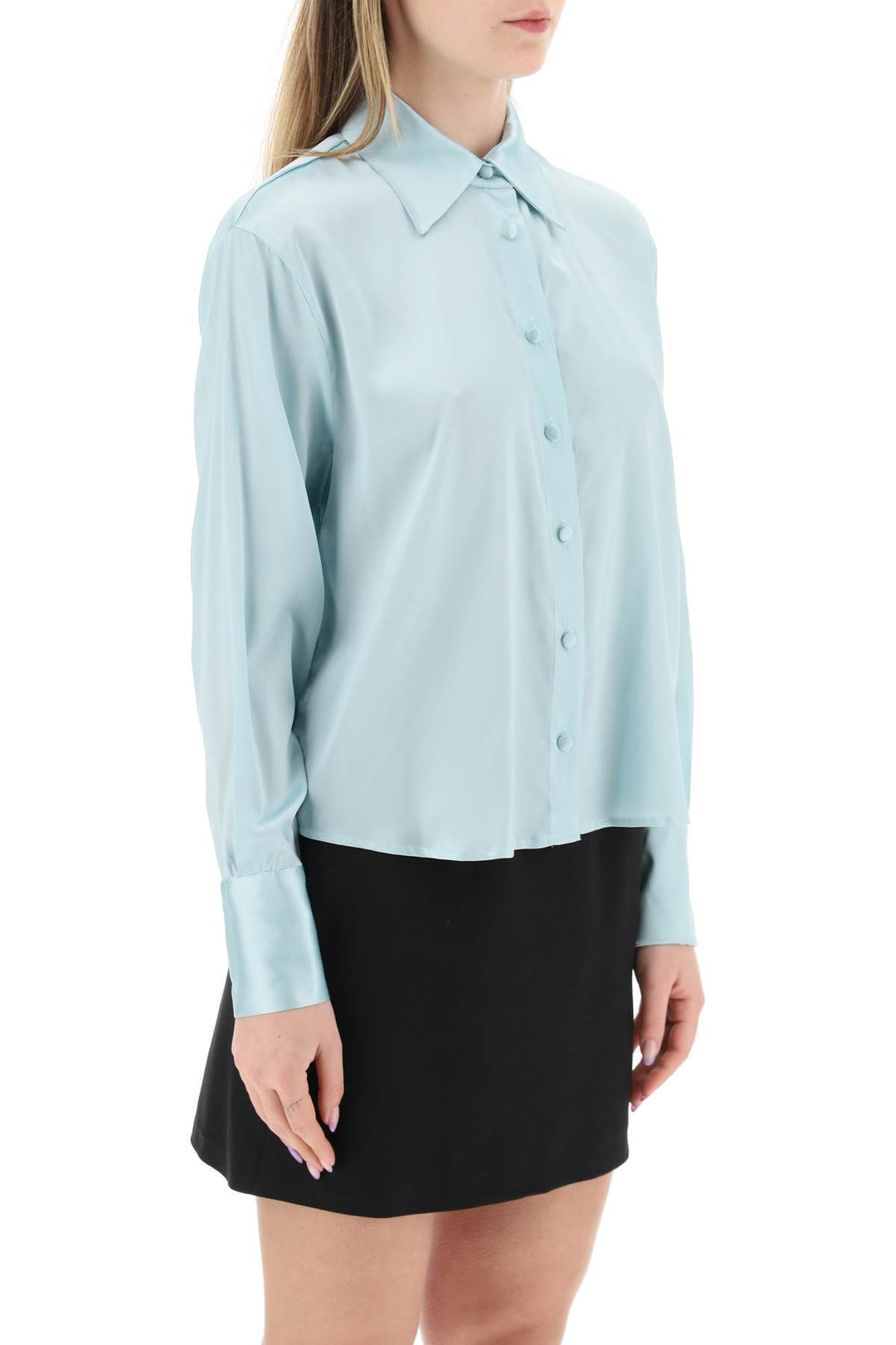 Sunset Boulevard Satin Shirt - Mvp Wardrobe - Women