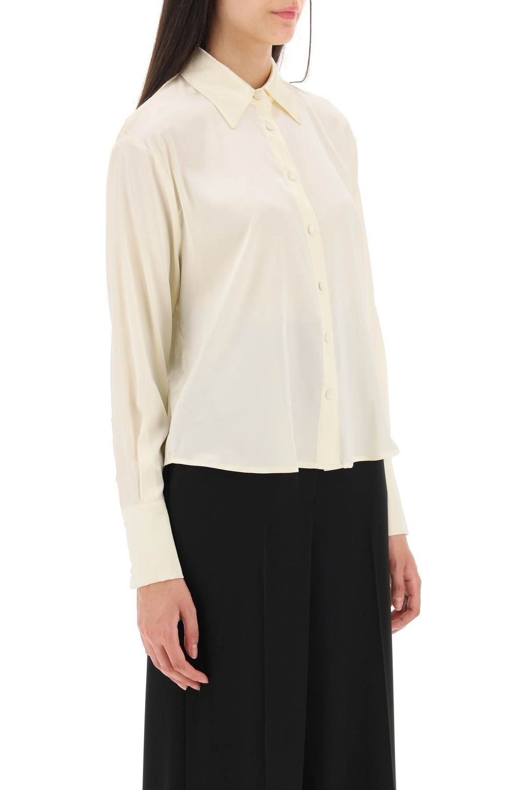 'Sunset Boulevard' Satin Shirt - Mvp Wardrobe - Women