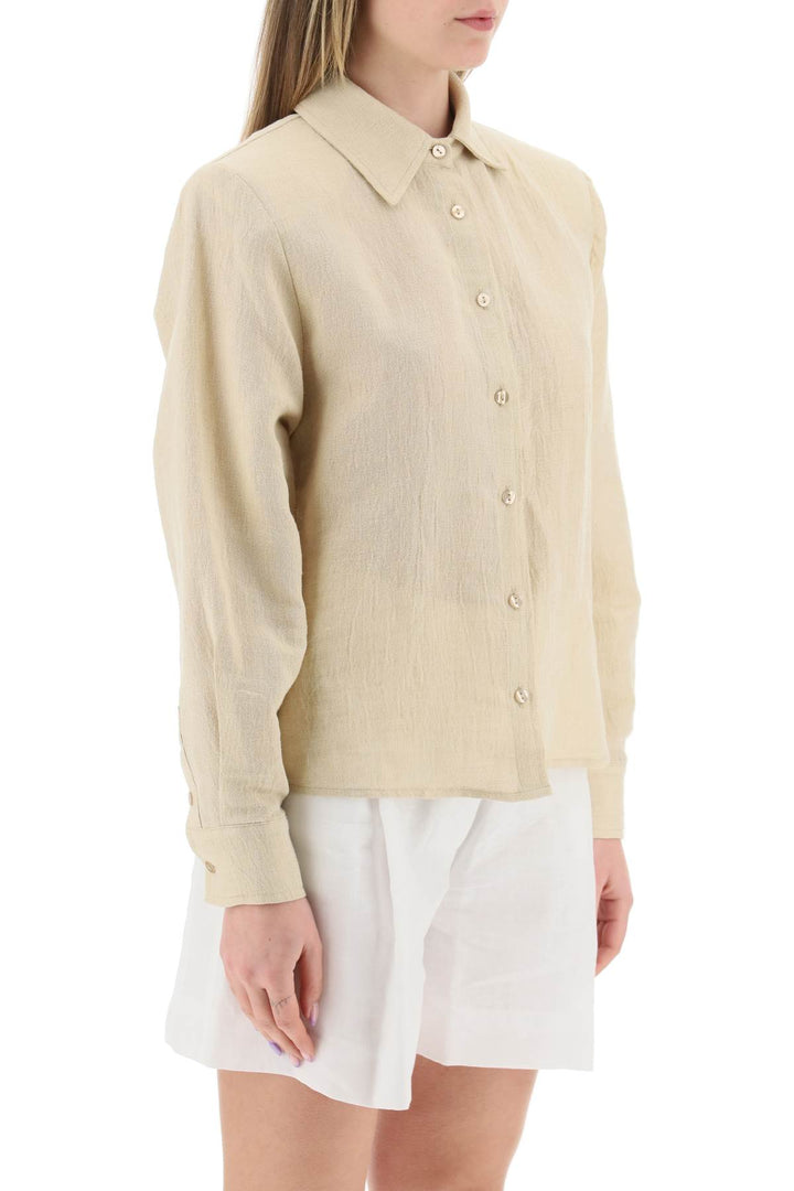 'Malibu' Cotton Linen Shirt - Mvp Wardrobe - Women