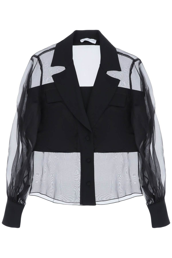 'Rodeo Drive' Shirt In Silk Organza - Mvp Wardrobe - Women