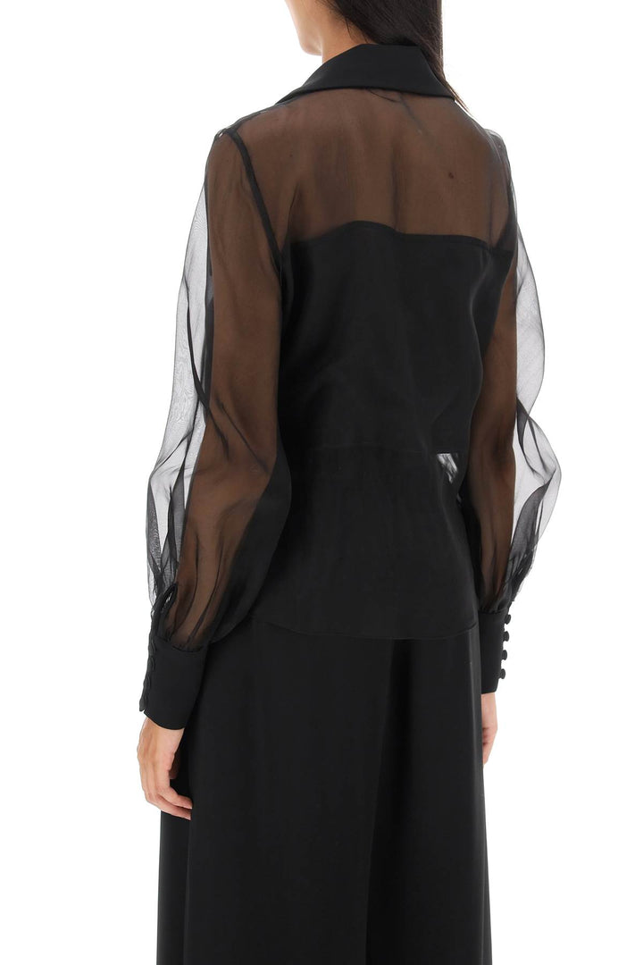 'Rodeo Drive' Shirt In Silk Organza - Mvp Wardrobe - Women