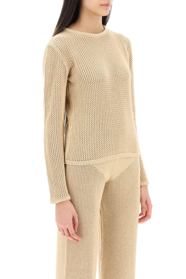 'Cambria' Openwork Sweater - Mvp Wardrobe - Women