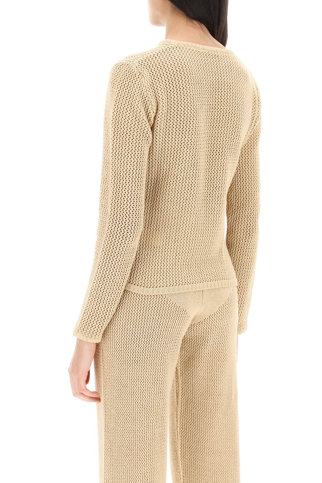 'Cambria' Openwork Sweater - Mvp Wardrobe - Women