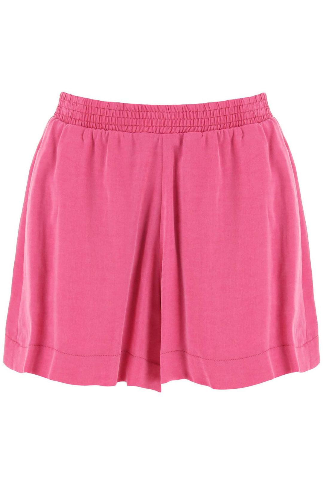 Shorts With Elasticated Waistband - Mvp Wardrobe - Women