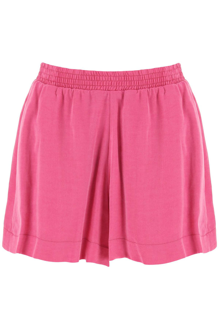 Shorts With Elasticated Waistband - Mvp Wardrobe - Women