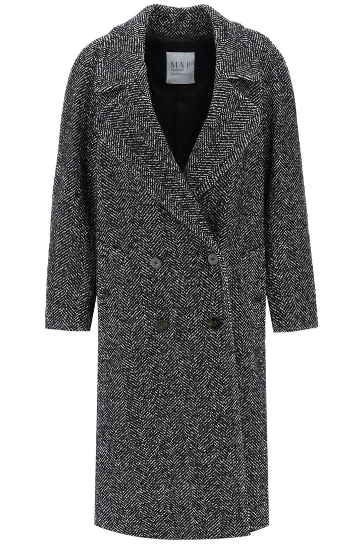 Oversized Herringbone Coat - Mvp Wardrobe - Women