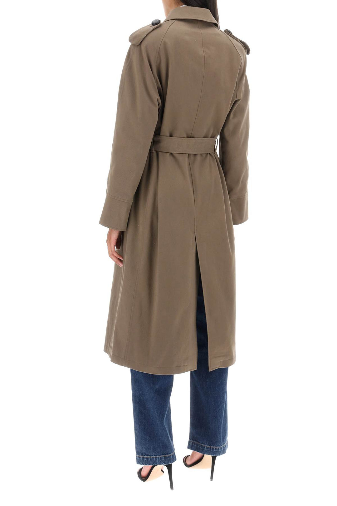 'Bigli' Cotton Double Breasted Trench Coat - Mvp Wardrobe - Women