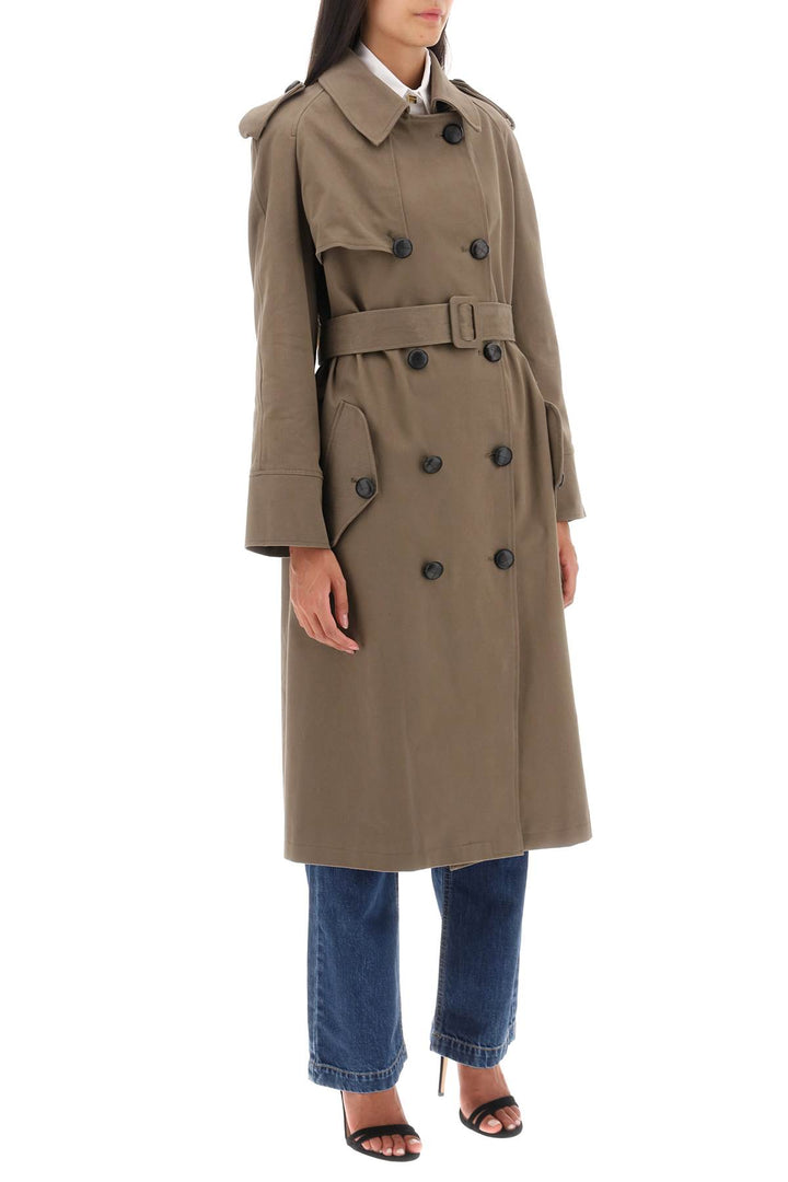 'Bigli' Cotton Double Breasted Trench Coat - Mvp Wardrobe - Women