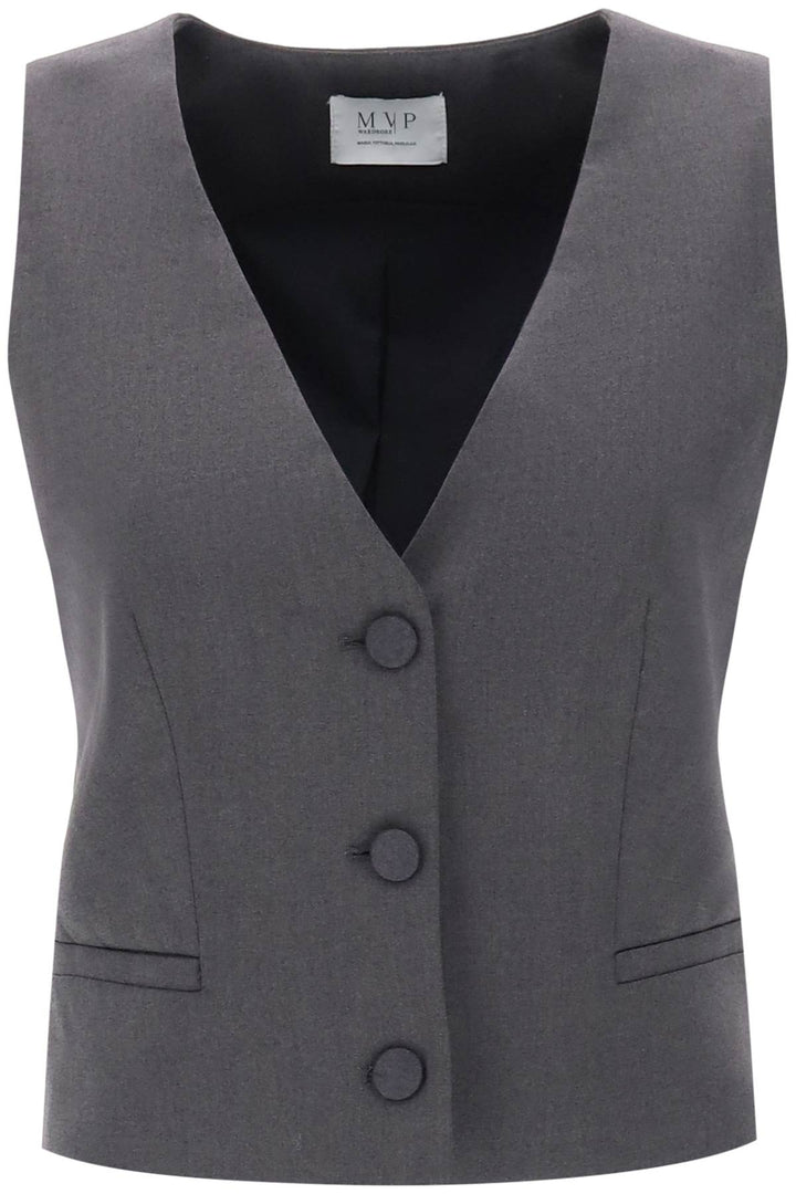 Meda Wool Blend Vest - Mvp Wardrobe - Women