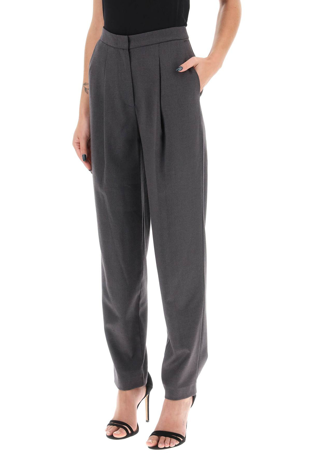 Meda Wool Blend Trousers - Mvp Wardrobe - Women