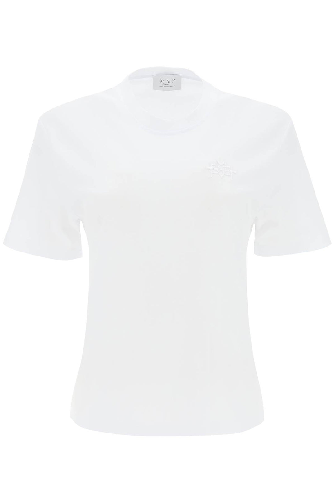 T Shirt With Tonal Logo Embroidery - Mvp Wardrobe - Women