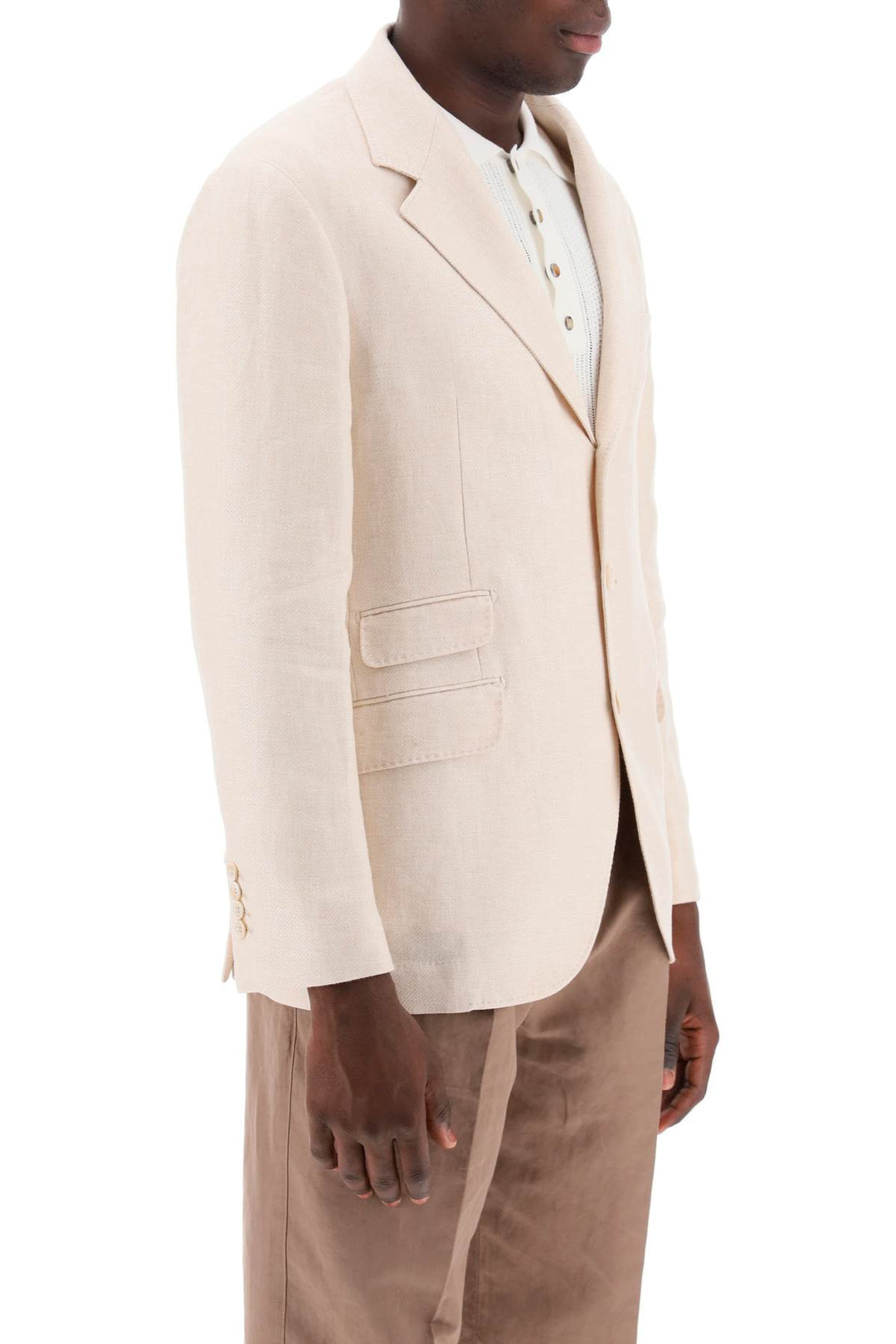 Cavallo Deconstructed Single Breasted Jacket - Brunello Cucinelli - Men