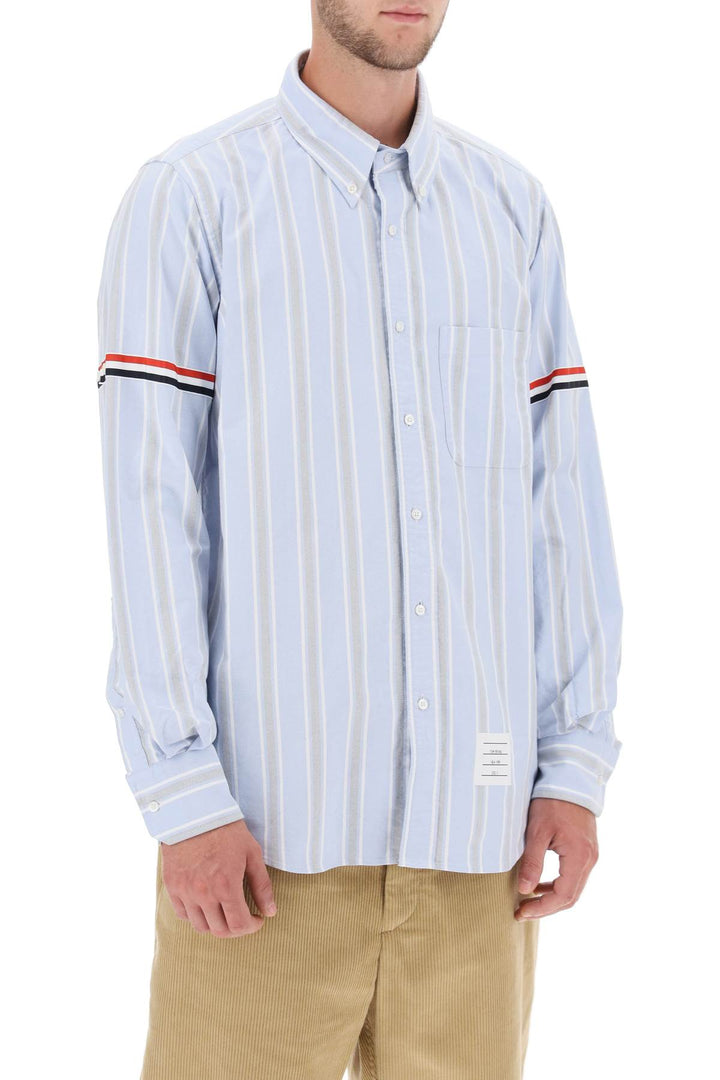 Striped Oxford Button Down Shirt - Thom Browne - Men