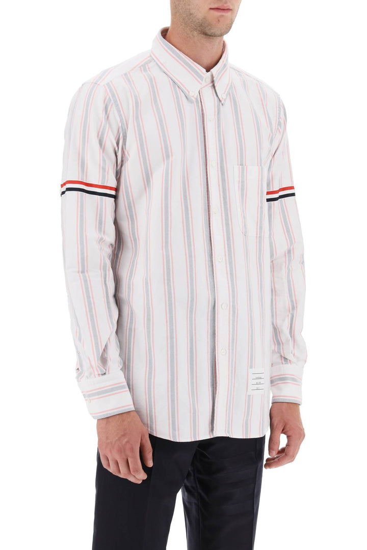 Striped Oxford Button Down Shirt - Thom Browne - Men