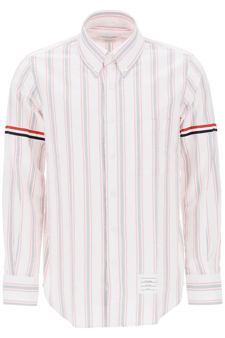 Striped Oxford Button Down Shirt - Thom Browne - Men