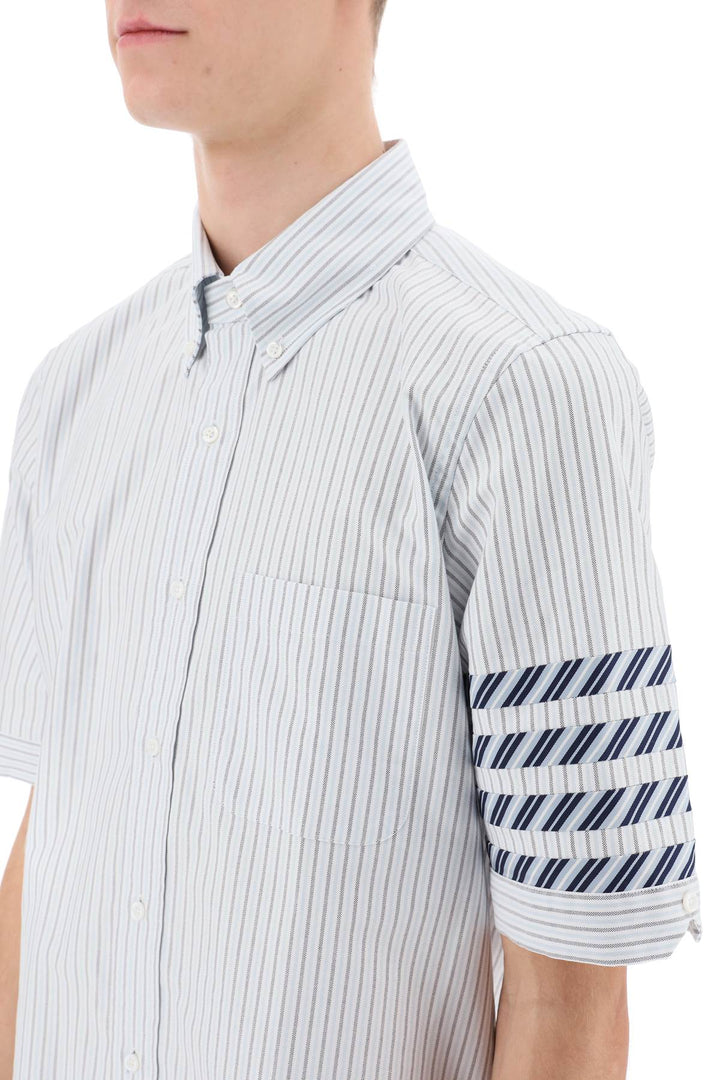 Short Sleeved 4 Bar Shirt - Thom Browne - Men