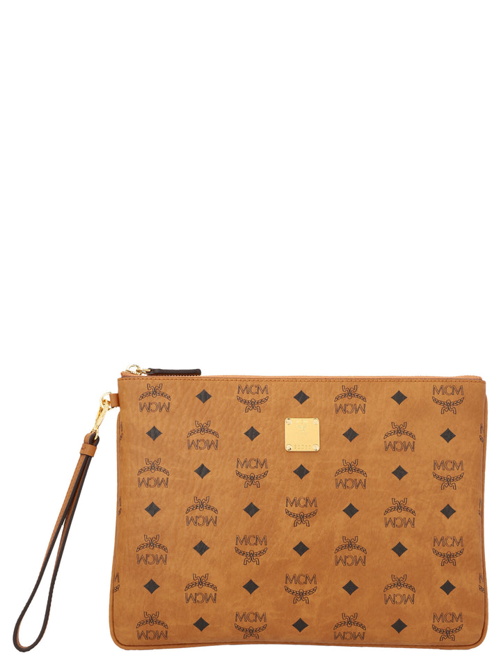 Veritas Monogram Medium Clutch Brown