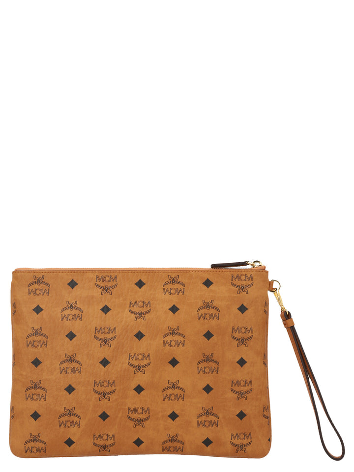 Veritas Monogram Medium Clutch Brown