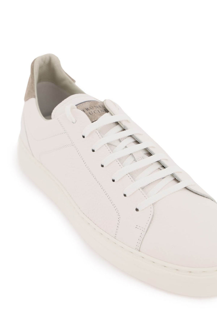 Grained Leather Sneakers - Brunello Cucinelli - Men