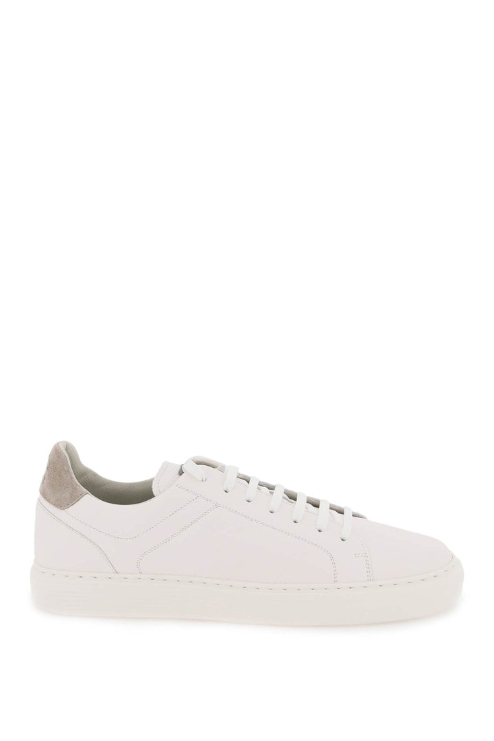 Grained Leather Sneakers - Brunello Cucinelli - Men