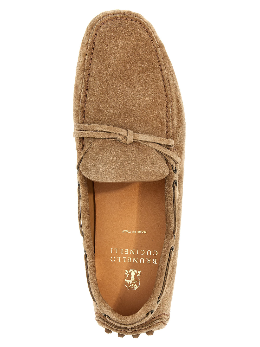 Suede Loafers Beige