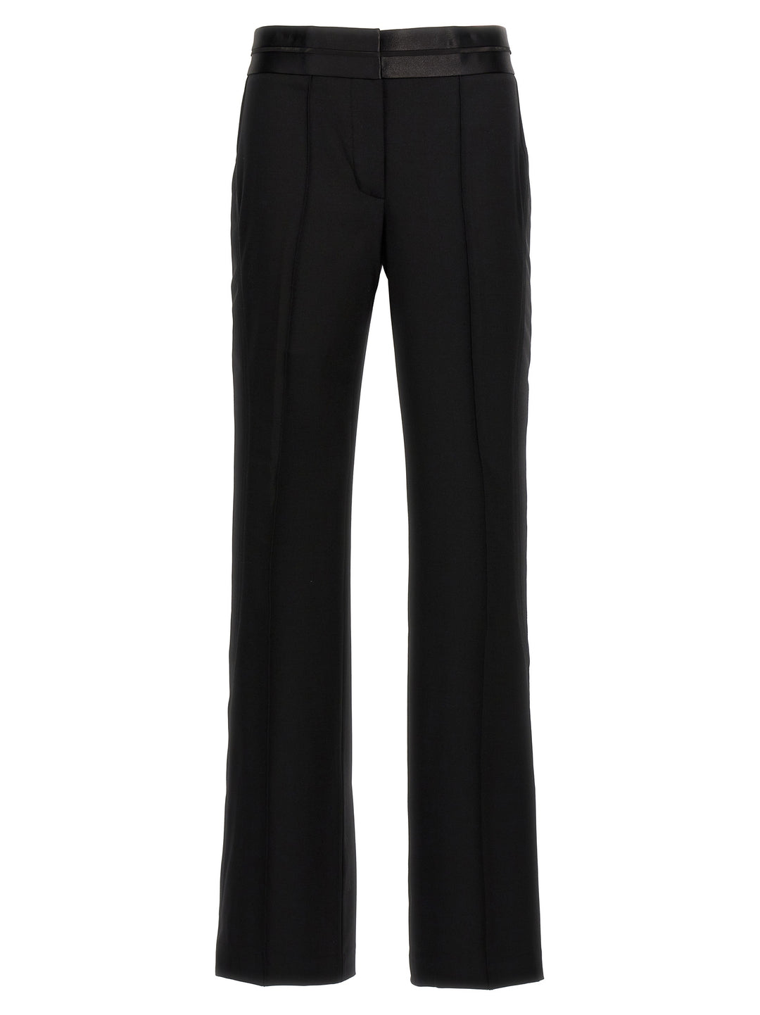 Wool Bootcut Pants Black