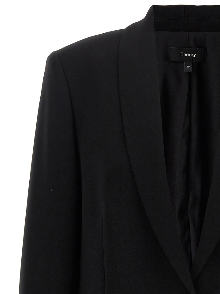 Single-Breasted Blazer Blazer And Suits Black