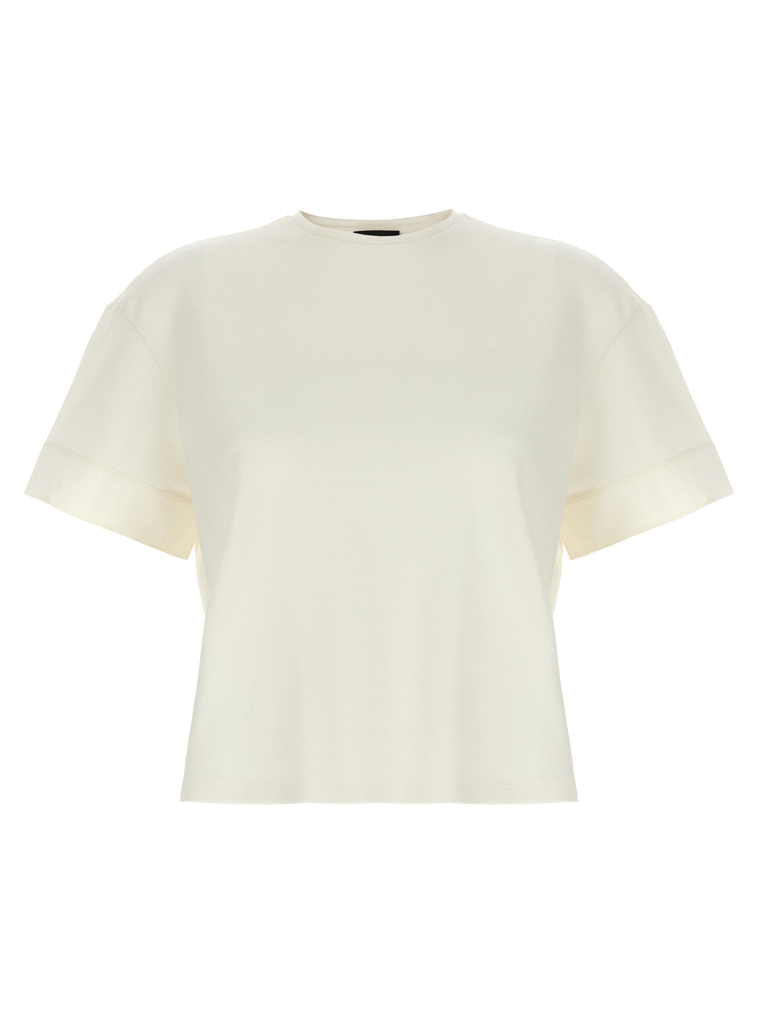 Piqué Cotton Top Tops White