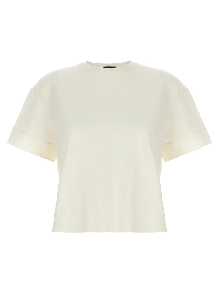 Piqué Cotton Top Tops White