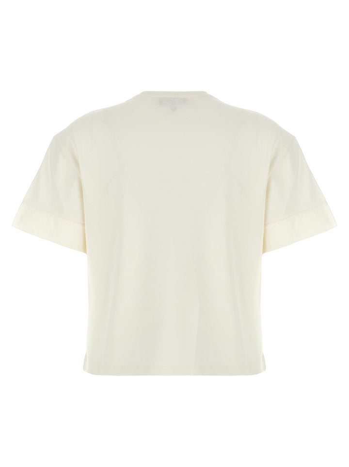 Piqué Cotton Top Tops White