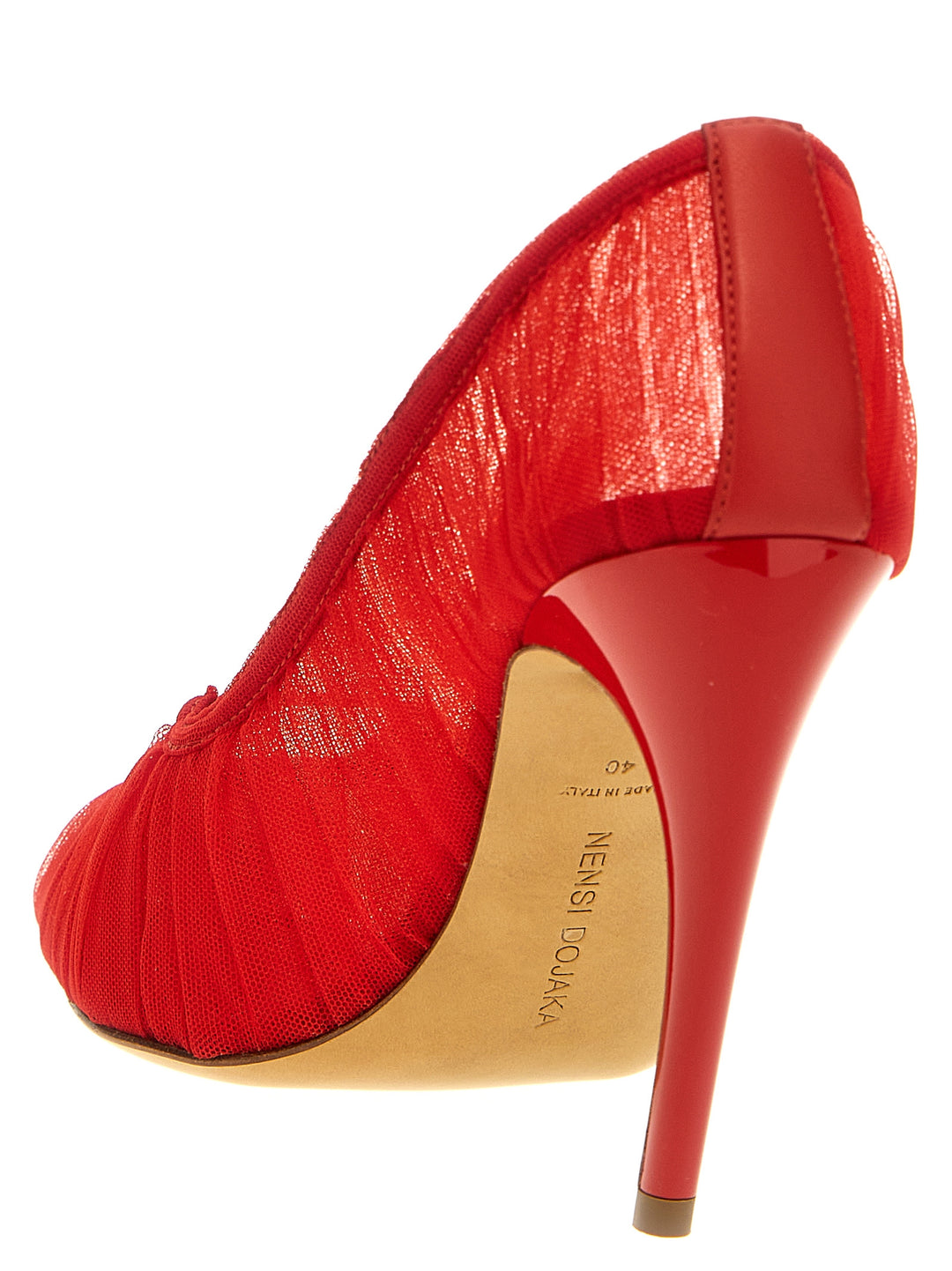 Tulle Pumps Red